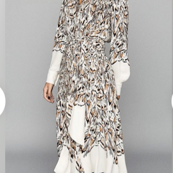 Reis Midi Feather Dress - Picture 4 of 6